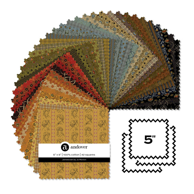 Jo Morton | Jamestown | 5'' Charm Pack