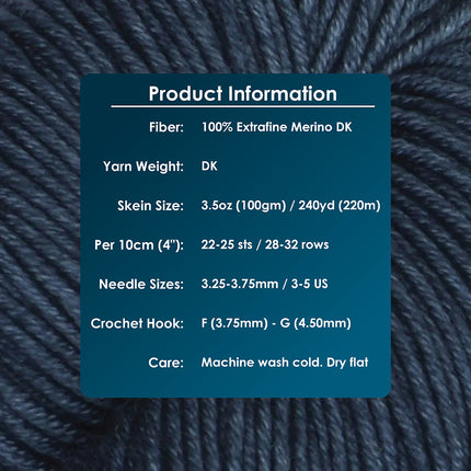 KnitPro Symfonie Yarns | Viva | DK | Midnight Blue 1018