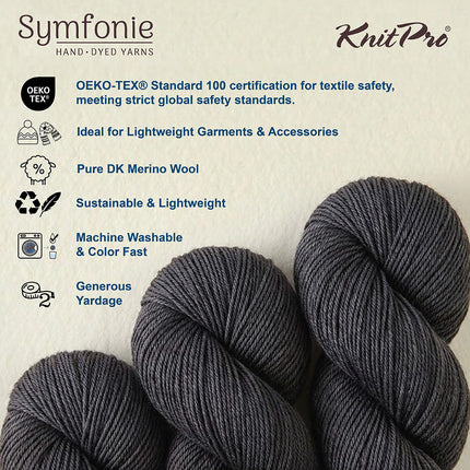 KnitPro Symfonie Yarns | Viva | DK | Plum Denim 1021