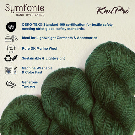 KnitPro Symfonie Yarns | Viva | DK | Moss 1034