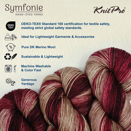 KnitPro Symfonie Yarns | Viva | DK | Cafe Rose 1007