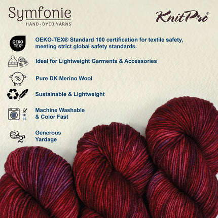 KnitPro Symfonie Yarns | Viva | DK | Valentine 1009