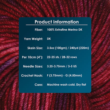 KnitPro Symfonie Yarns | Viva | DK | Valentine 1009