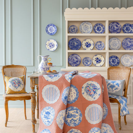 Tilda Something Blue | Kit de courtepointe collection d'assiettes | Terre cuite PRÉCOMMANDE JUIN