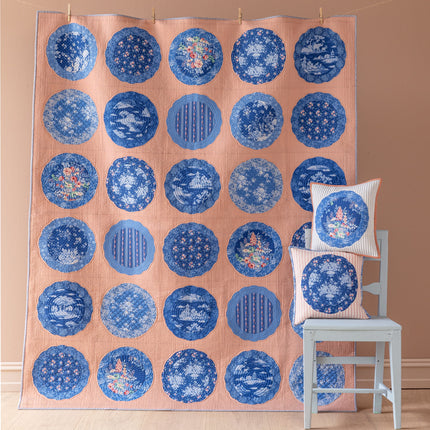 Tilda Something Blue | Kit de courtepointe collection Plate | Pêche poussiéreuse PRÉCOMMANDE JUIN