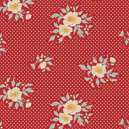 Tilda Joyeux Petit Noël | Coupon au mètre | Rouge (5) ÉPUISÉ