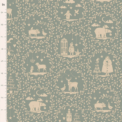 Tilda Joyeux Noël | Scènes en papier | Bleu canard PEU DE STOCK