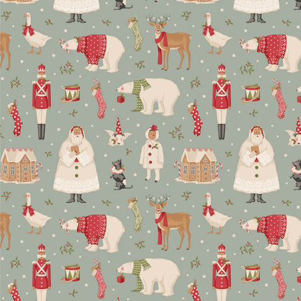 Tilda Joyeux Noël | Scènes en papier | Bleu canard PEU DE STOCK