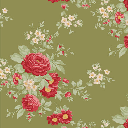 Tilda Merry Little Christmas | METRE Pack | Green (5) PRE ORDER 1ST SEPTEMBER