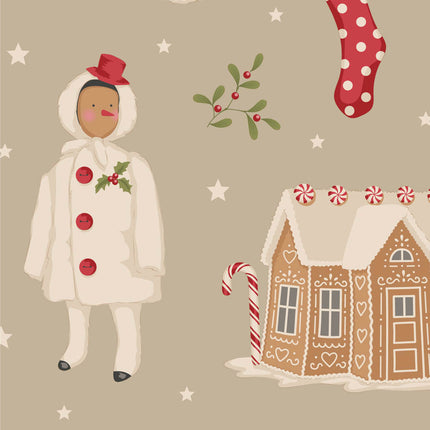 Tilda Merry Little Christmas | METRE Pack | Cream (5) PRE ORDER 1ST SEPTEMBER
