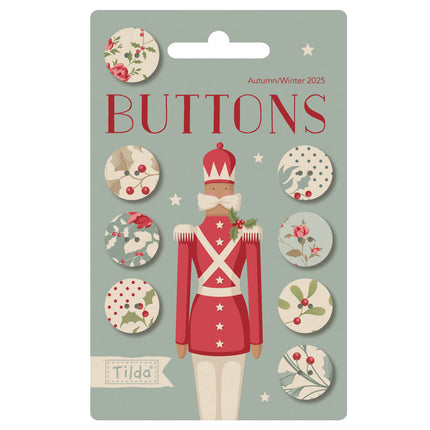 Tilda Joyeux Noël | Boutons | 16 mm ÉPUISÉ