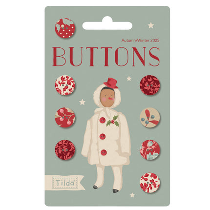 Tilda Joyeux Petit Noël | Boutons | 12mm RUPTURE DE STOCK