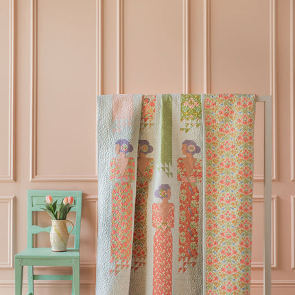 Tilda Songbird | Kit courtepointe Soirée | Corail/Vert