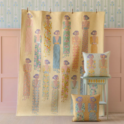 Tilda Songbird | Kit de Courtepointe Soirée | Bleu/Jaune