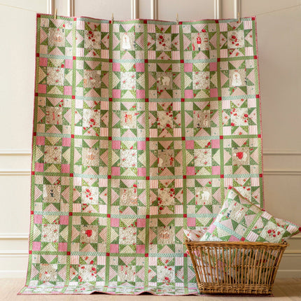 Tilda Merry Little Christmas | Kit de courtepointe Étoile de Noël | Vert/Crème ÉPUISÉ