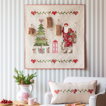 Tilda Merry Little Christmas | Kit de Suspension Murale Calendrier de l'Avent Cher Père Noël RUPTURE DE STOCK