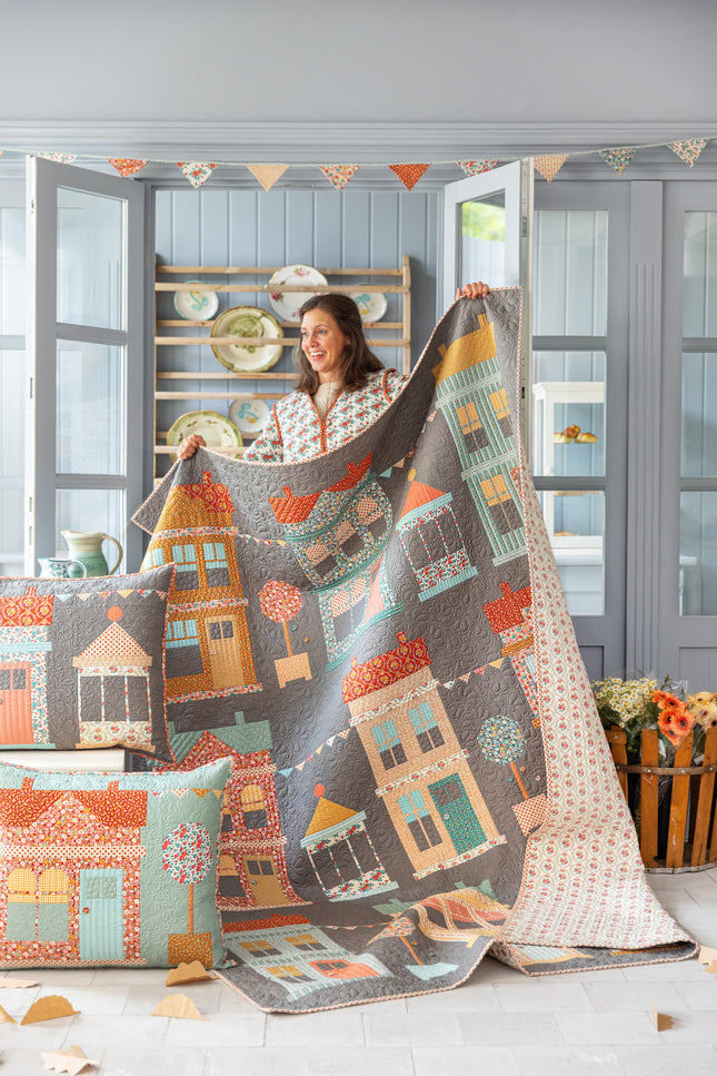 Tilda Village Life | Village Life Quilt Kit | Charcoal PRE ORDER OCT