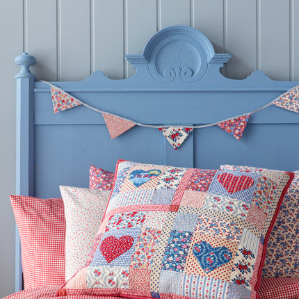Tilda Village Life | Heart of the Village Pillow Kit | Blue/Burgundy PRE ORDER OCT