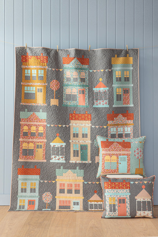 Tilda Village Life | Village Life Quilt Kit | Charcoal PRE ORDER OCT