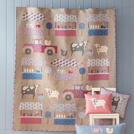 Tilda Village Life | Farmers Market Quilt Kit | Mouse PRE ORDER OCT
