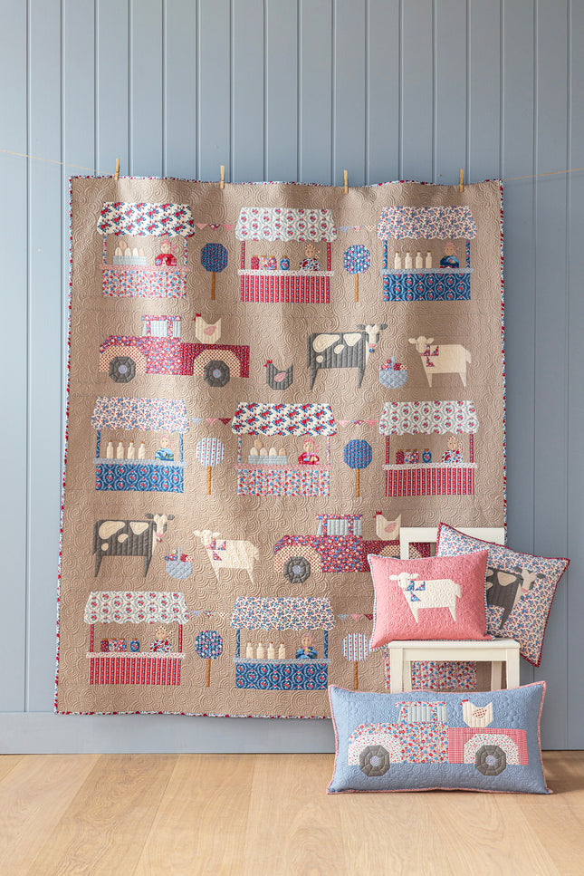 Tilda Village Life | Farmers Market Quilt Kit | Mouse PRE ORDER OCT