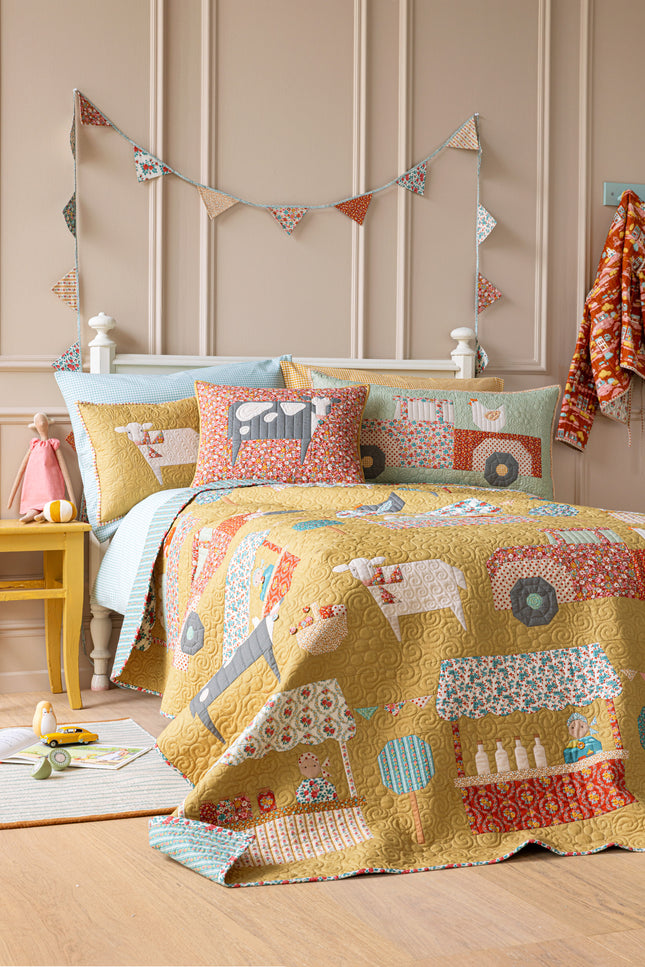 Tilda Village Life | Farmers Market Quilt Kit | Honey PRE ORDER OCT