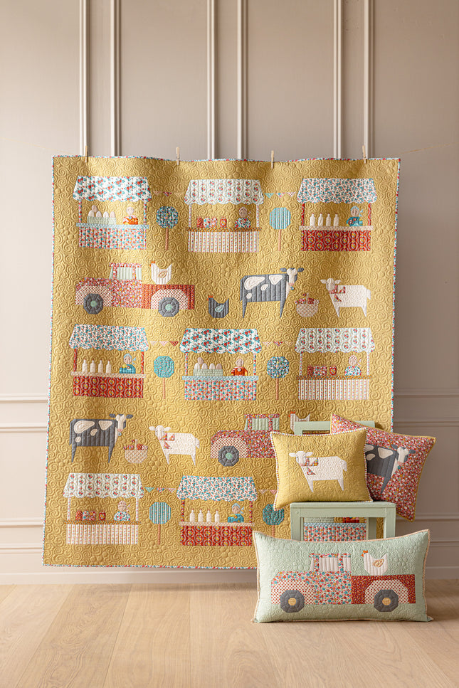 Tilda Village Life | Farmers Market Quilt Kit | Honey PRE ORDER OCT
