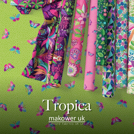Makower | Tropica | Rouleau de tissu (Jelly Roll) de 2,5''