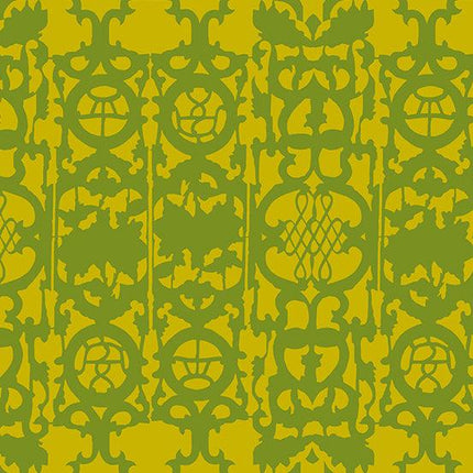 Alison Glass Fabric | Chrysanthemum | Iron | Fern - 877-V