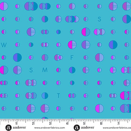 Alison Glass Fabric | Soliloquy | Data | Lagoon - 1220B