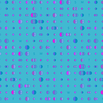 Alison Glass Fabric | Soliloquy | Data | Lagoon - 1220B