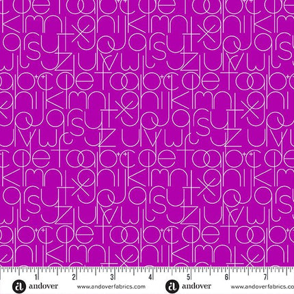 Alison Glass Fabric | Soliloquy | Enough | Grape - 1221P