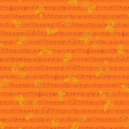 Alison Glass Fabric | Soliloquy | Singalong | Marigold - 1222O