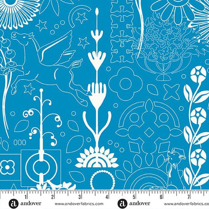 Alison Glass | Sun Print 2025 | Cameo | Bluejay - 1319 - B