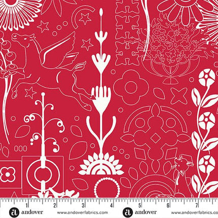 Alison Glass | Sun Print 2025 | Cameo | Cardinal - 1319 - R