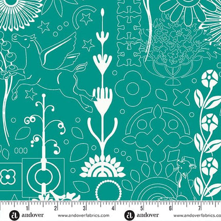 Alison Glass | Sun Print 2025 | Cameo | Peacock - 1319 - G