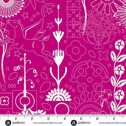 Alison Glass | Sun Print 2025 | Cameo | Pomegranate - 1319 - E