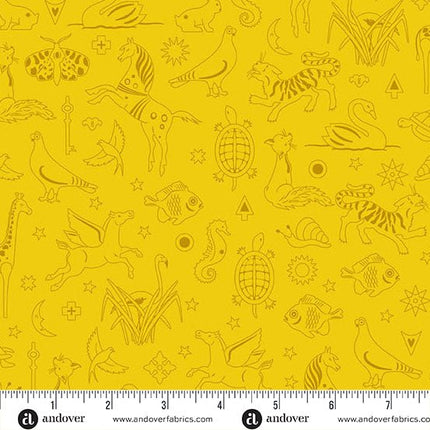 Alison Glass | Sun Print 2025 | Philately | Canary - 1127 - Y
