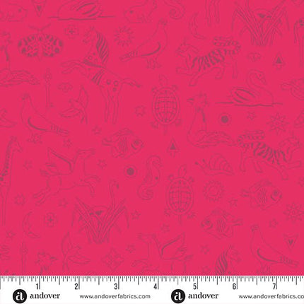 Alison Glass | Sun Print 2025 | Philately | Strawberry - 1127 - R
