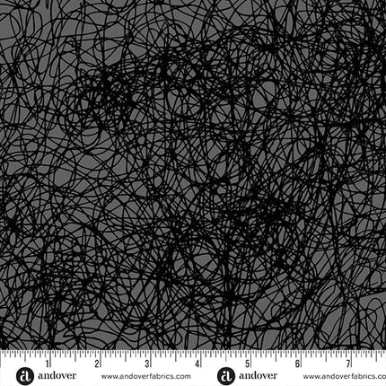 Alison Glass | Sun Print Textures | Entropy | Charcoal - 1282 - K