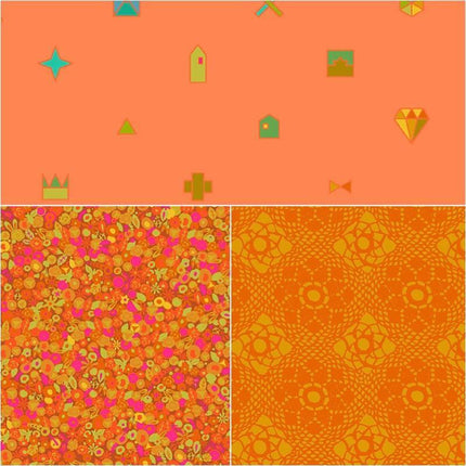 Alison Glass - Sunprints 2021 - Fat Quarter Pack - Fox (3) - Hollies Haberdashery UK