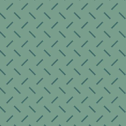Andover Fabrics | Jewelbox | Checkerboard Bar | Turquoise - 834-T