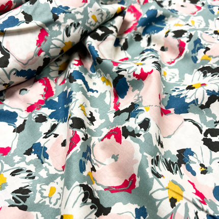 Botanical Flora - Cotton Lawn - Hollies Haberdashery UK