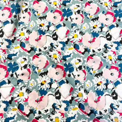 Botanical Flora - Cotton Lawn - Hollies Haberdashery UK