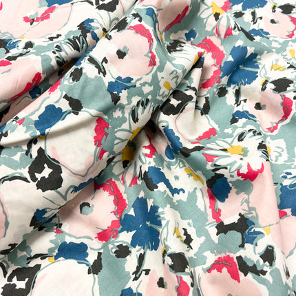 Botanical Flora - Cotton Lawn - Hollies Haberdashery UK