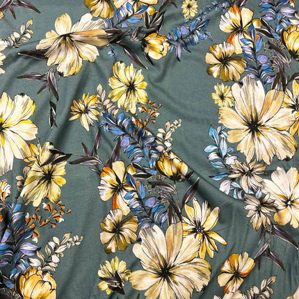 Brogan Blooms Viscose Jersey - Hollies Haberdashery UK