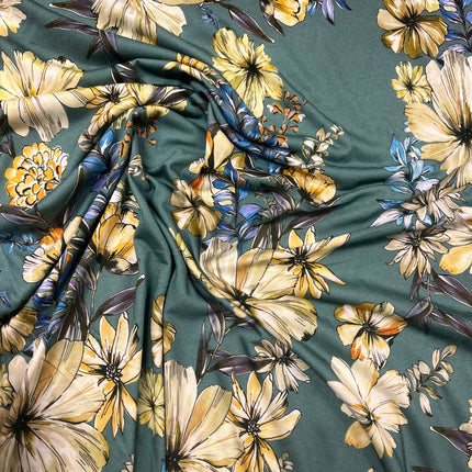 Brogan Blooms Viscose Jersey - Hollies Haberdashery UK