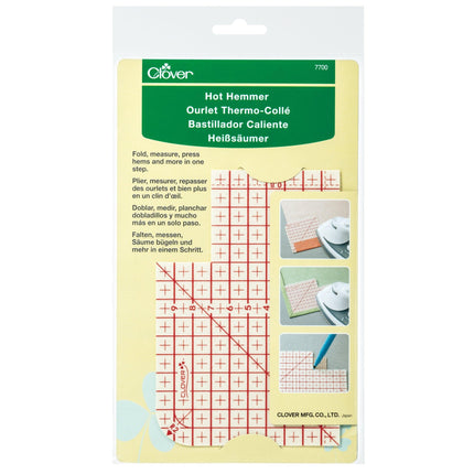 Clover Hot Hemmer / Ruler - Metric - CL7700