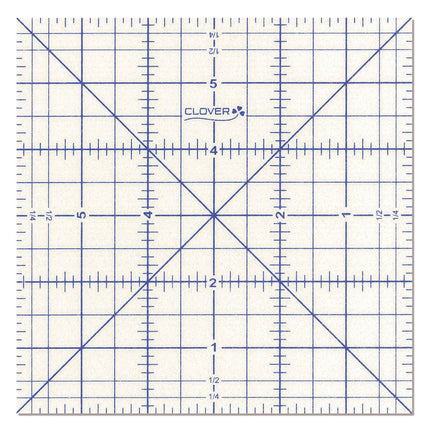 Clover Hot Hemmer / Ruler - Square - Imperial - CL7813