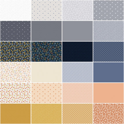 Makower | Conway Cottage | Lot de fat quarters (24)
